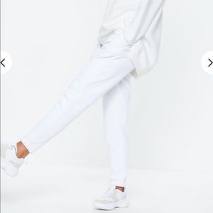 Missguided White Sweatpants. US 4